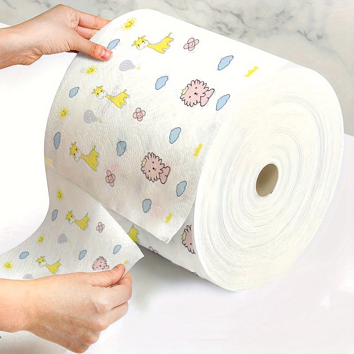 1 Roll-150 Sheets Dishcloth, Multifunctional And Multi-purpose Dishcloth, Disposable Kitchen Paper Towels, Dishwashing Cloth, Cleaning Cloth, Non Oil Absorbing And Water Absorbing Roll Paper